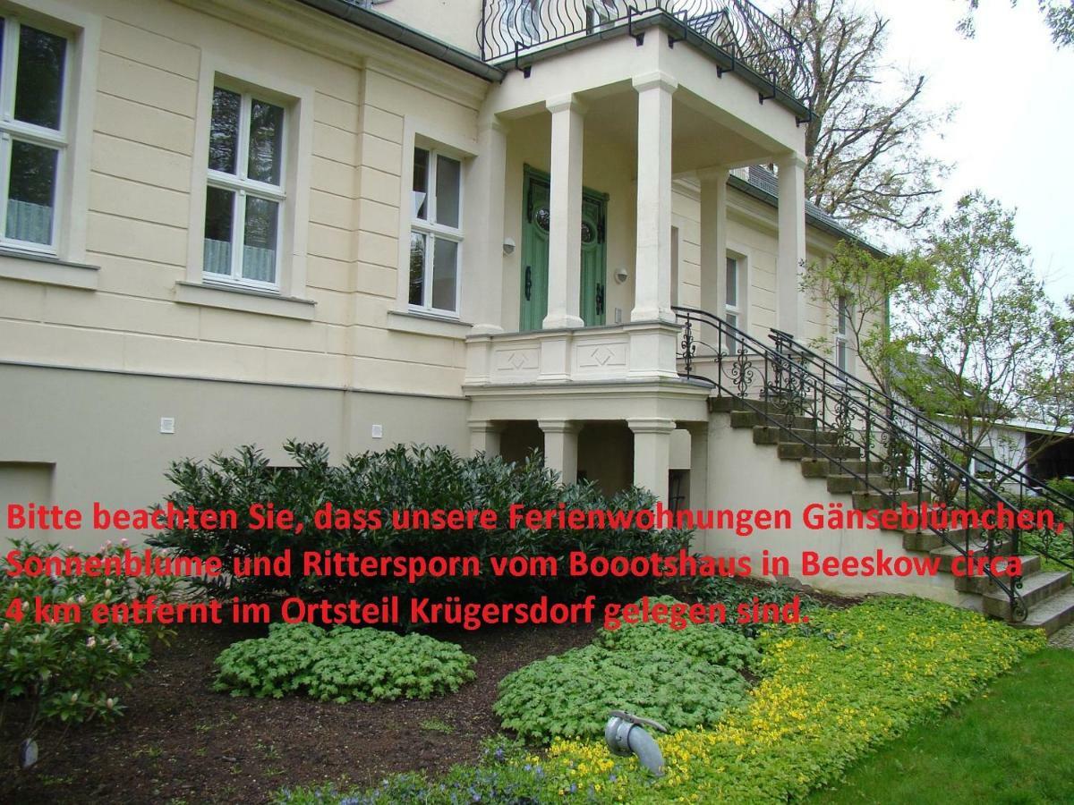Hotel Boootshaus - Am Spreeufer Beeskow Esterno foto
